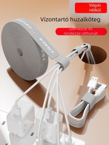 Kábel rendező Velcro pánttal – Univerzális asztali kábelrendező (Anyag: Silk Flower; Stílus: Univerzális; Importált: Nem)