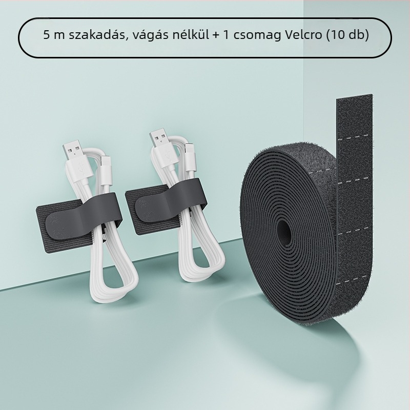 Kábel rendező Velcro pánttal – Univerzális asztali kábelrendező (Anyag: Silk Flower; Stílus: Univerzális; Importált: Nem)
