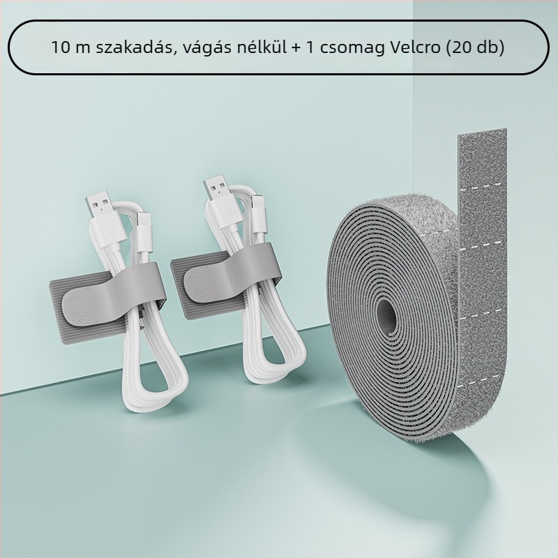 Kábel rendező Velcro pánttal – Univerzális asztali kábelrendező (Anyag: Silk Flower; Stílus: Univerzális; Importált: Nem)