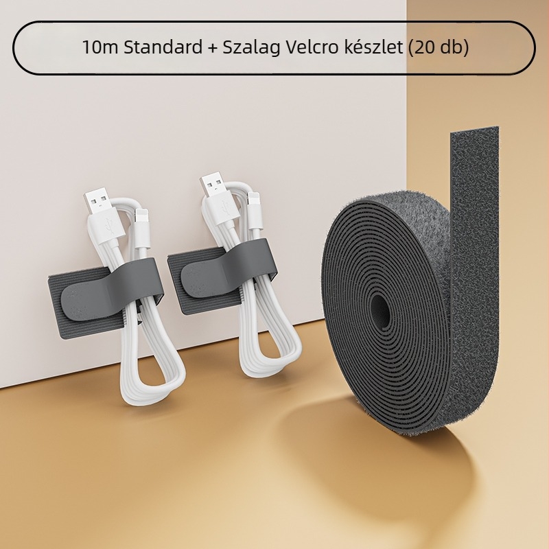 Kábel rendező Velcro pánttal – Univerzális asztali kábelrendező (Anyag: Silk Flower; Stílus: Univerzális; Importált: Nem)