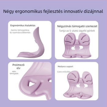 Memóriahabos irodai ülőpárna – ergonómikus deréktámasz, csípőpárna hosszú ülésekhez