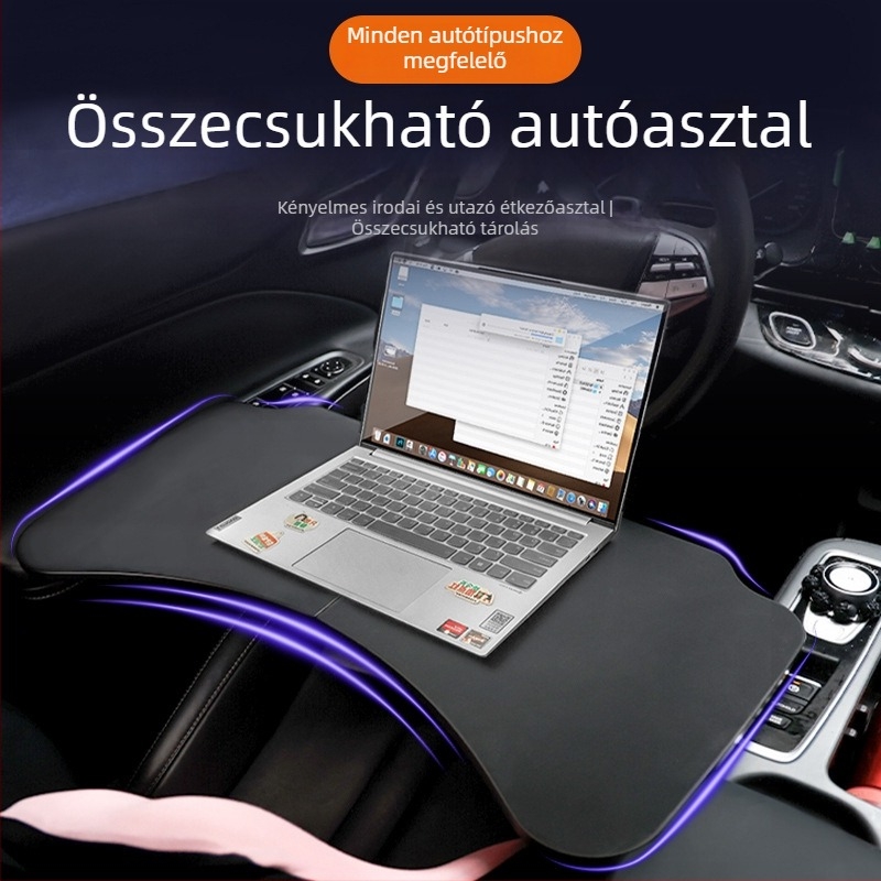 Laihu Autós Többfunkciós Összecsukható Asztal, Mesterséges Lemez, Beépített Rögzítés, Univerzális Kompatibilitás