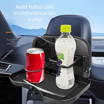 Autóba szerelt összecsukható multifunkcionális asztal — műanyag, falra szerelhető, RS