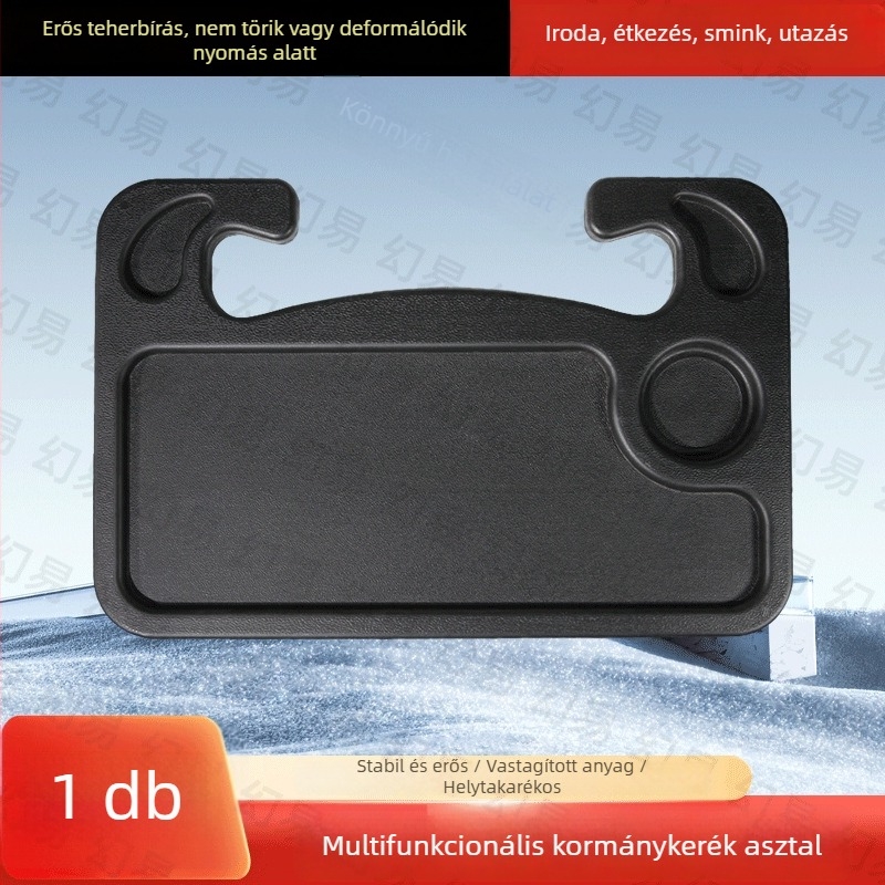 Autó összecsukható kis asztal, többfunkciós étkezési állvány, univerzális (Tesla)