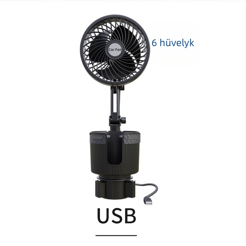 Autó pohártartó ventilátor – ABS anyagú, modell Xc-sbj38, termékkód Xc-sbj38, műszerfalra szerelés, márka XCLPF