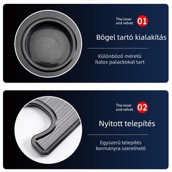 Autóba szerelhető asztal volánhoz – hordozható, univerzális irodai asztal és laptop-tartó, Jumeng, többfunkciós