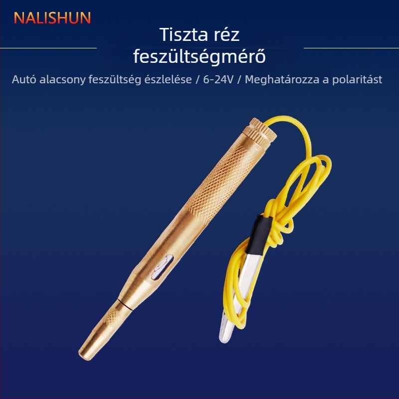 Autóáramkör-teszt toll réz végével és vezetékkel, univerzális 6V–24V, So smooth