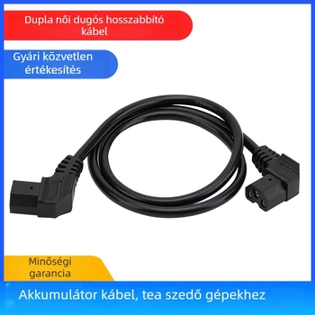Akkumulátor-kábel elektromos járművekhez kettős női csatlakozóval – hosszabbító vonal, vastagított tiszta réz vezeték