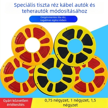 Teherautó oldalsó világításához szolgáló autóvezeték – magas hőmérséklet-állóság, alacsony feszültség, tiszta rézmag, GB szabvány