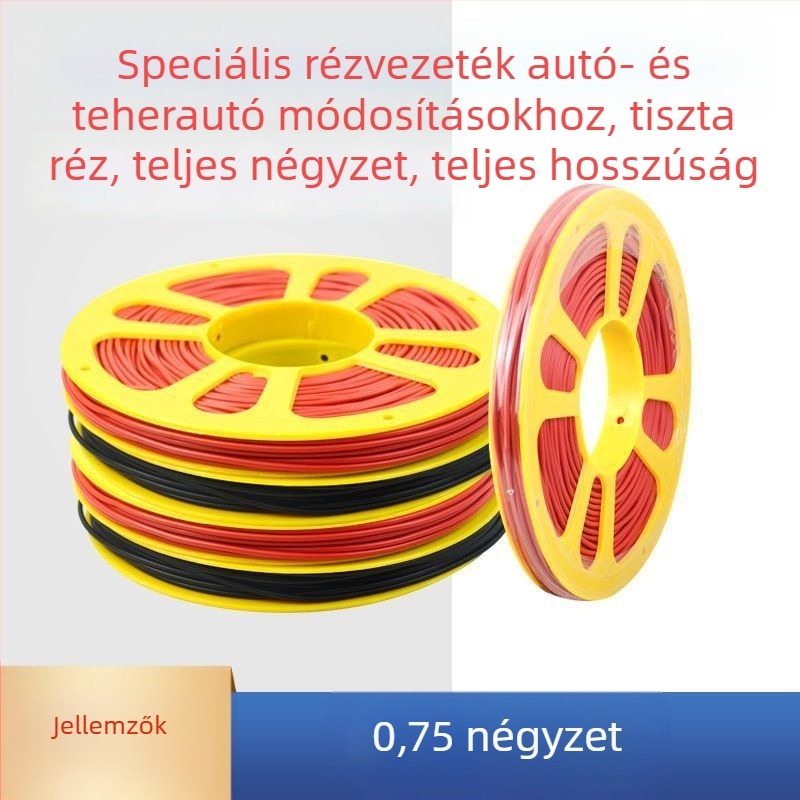 Teherautó oldalsó világításához szolgáló autóvezeték – magas hőmérséklet-állóság, alacsony feszültség, tiszta rézmag, GB szabvány