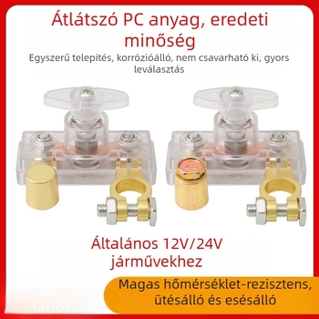 Autó akkumulátor áramkikapcsoló kapcsoló, tiszta réz ötvözetes PC-ház, szivárgás elleni védelem, teherautókhoz