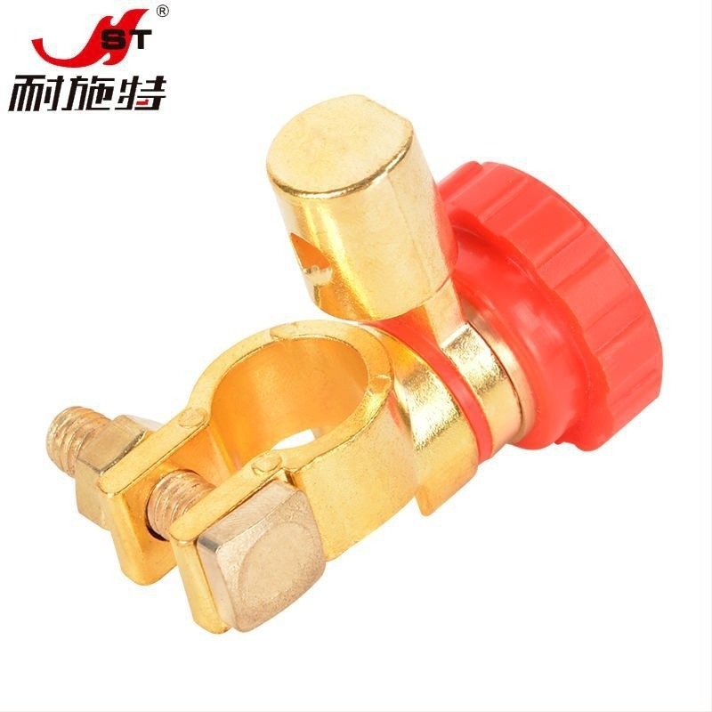 Autó akkumulátor-kikapcsoló terminálklips és csatlakozóval, akkumulátor védelem, szivárgás elleni védelem