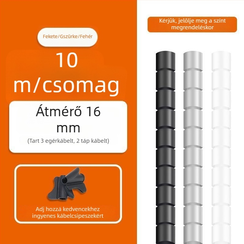 Műanyag kábelcső védőhüvely a kábelek összefűzésére és rendezésére — kisállat harapás elleni védelem