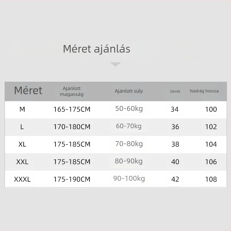 Fekete férfi téli kötött sportos nadrág fleece béléssel, egyenes szabású