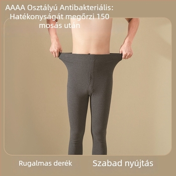 Férfi termoszárú nadrág német fleece anyagból, dupla bélés, 90–95% poliészter, 251–300 g/m² vastagság, fűtés és hőtartás