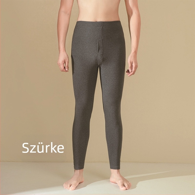 Férfi termoszárú nadrág német fleece anyagból, dupla bélés, 90–95% poliészter, 251–300 g/m² vastagság, fűtés és hőtartás