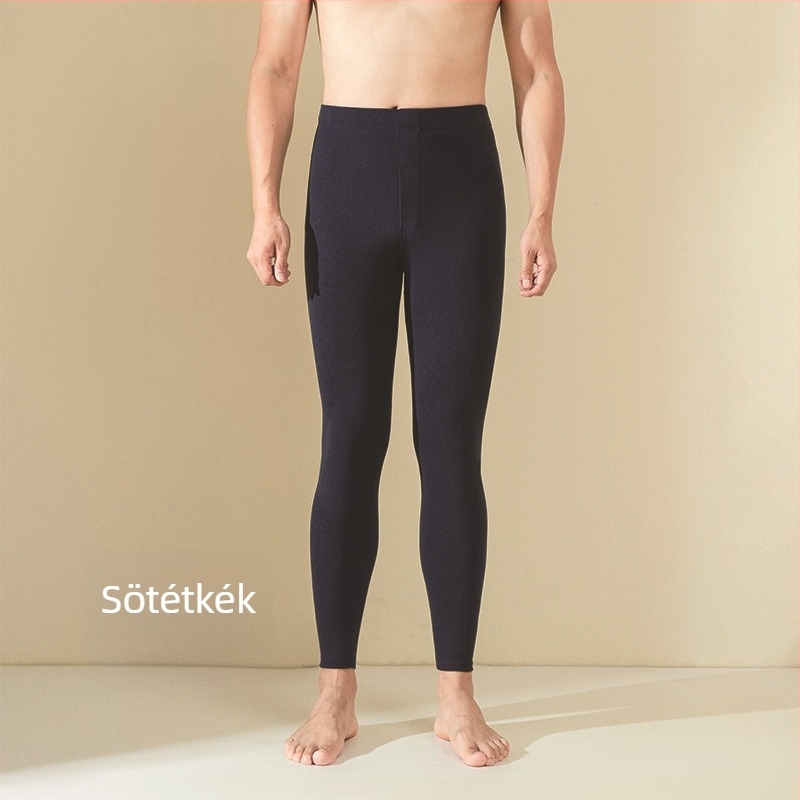 Férfi termoszárú nadrág német fleece anyagból, dupla bélés, 90–95% poliészter, 251–300 g/m² vastagság, fűtés és hőtartás