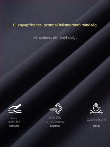 Középkorú és idősebb férfiaknak készült dzseki, sokoldalú, hétköznapi kinézetű kabát galléros