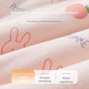 Baba melegítő nadrágok, magas derekú, uniszex, 100% pamut, tél