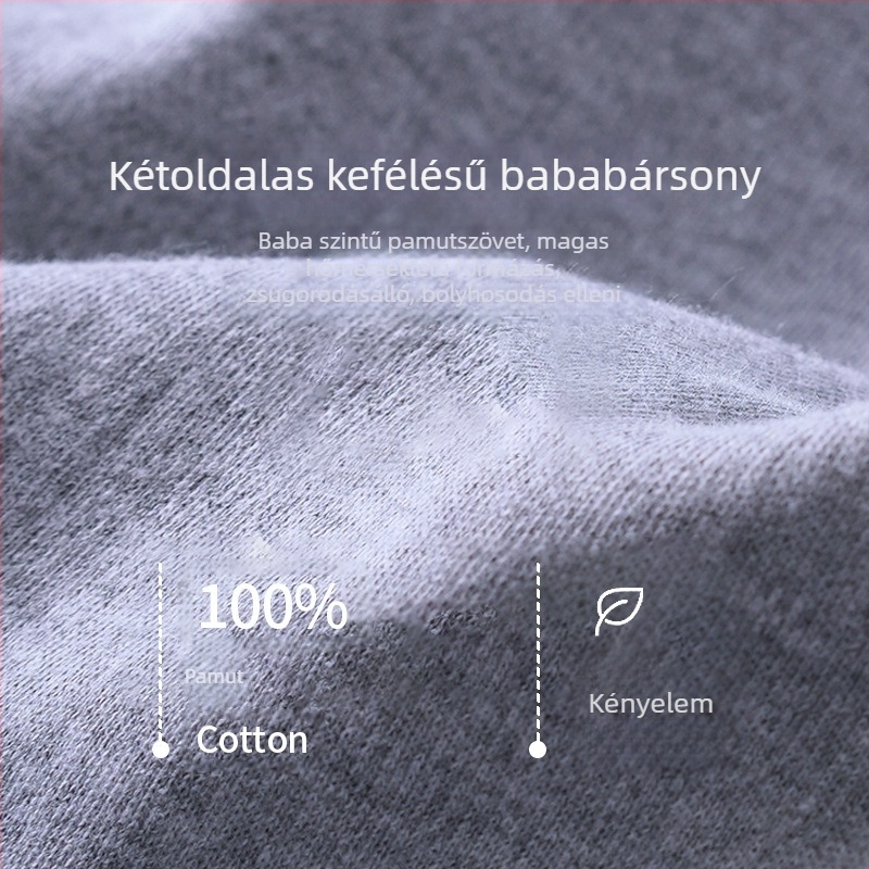 Férfiak 100% pamut vékony alsónemű nadrág, magas derekú, bokáig érő hossz