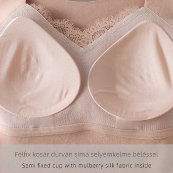 Női termál mellény – alapréteg Mulberry selyemből, 90–95% selyem, vékony anyag (101–120 g/m2), V-nyak, egy réteg, egyszínű