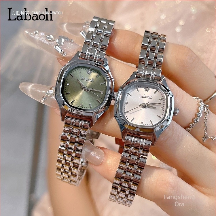 Labaoli LA740 Női óra, négyzetes tárcsával, 20 mm tárcsaátmérő, kvarc mozgás, rozsdamentes acél karkötő, vízálló 10 m