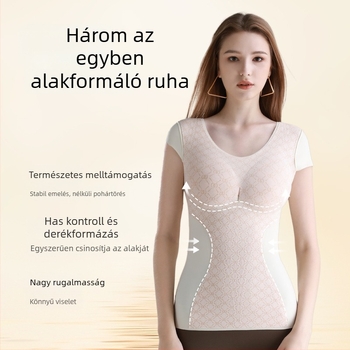 Nylon termo mellény beépített melltartóval (cups), fleece béléssel, magas rugalmasság, antistatikus, dupla réteg, meleg nőknek