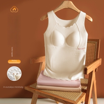 Meleg mellény beépített kosárral, fleece-béléssel, dupla rétegű poliészterből – has és hátsó védelem, tinédzser lányoknak 13–18 éves