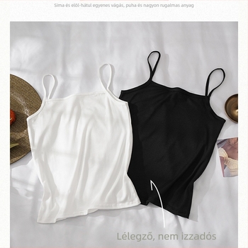 Camisole Milk Silk, pántos fazon, négyzet alakú gallér, 95–100% poliészter, nyár–tavasz–ősz