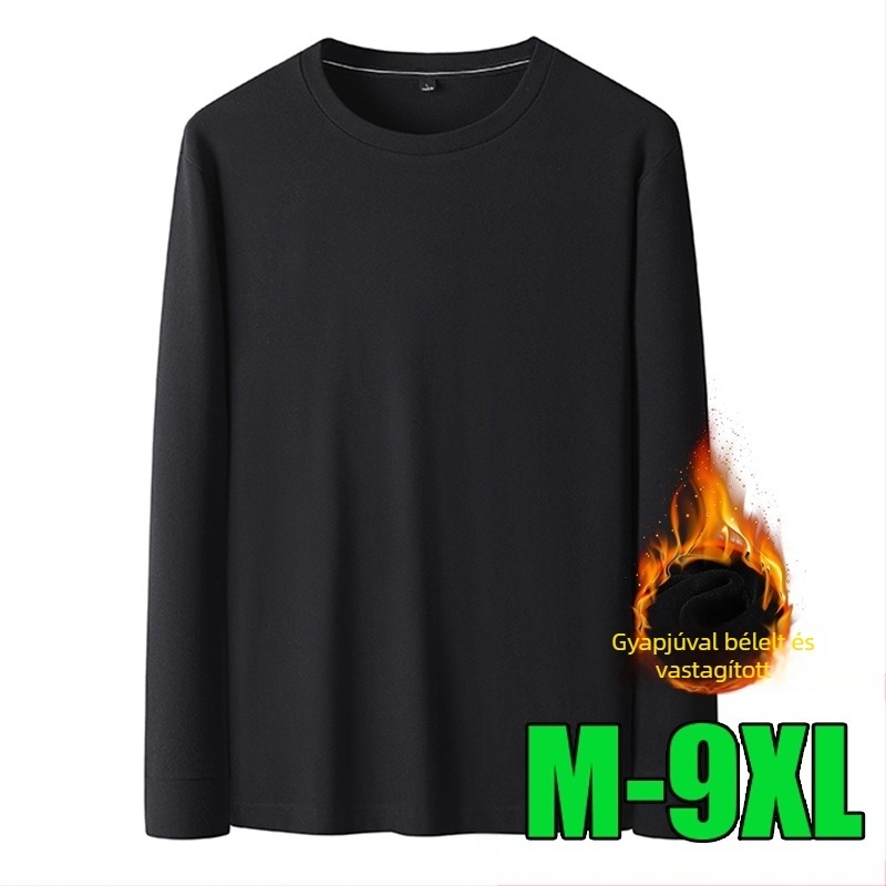 M-9XL 260 g Plusz méretű kapucnis pulóver, egyszínű, hosszú ujjú, őszi-téli szezonra