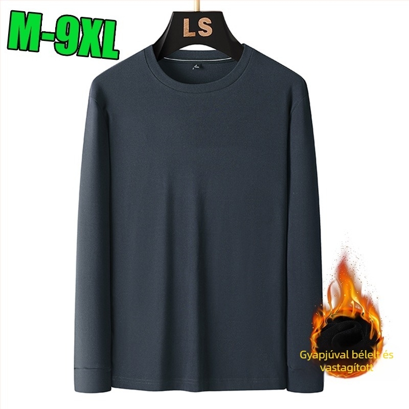 M-9XL 260 g Plusz méretű kapucnis pulóver, egyszínű, hosszú ujjú, őszi-téli szezonra