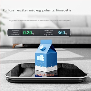 Otthoni elektronikus testsúlymérő, pontos és tartós, újratölthető, kompakt okos mérleg a testzsír mérésére