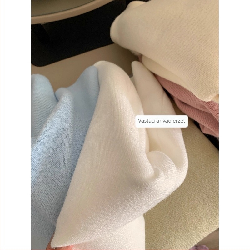 Plusz méretű kötött felső meleg fleece-béléssel, műszőrme imitációval