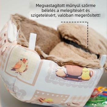 Téli madárfészek-hám - pamut, Dong wow márka, alkalmas papagájoknak és kisemlősöknek