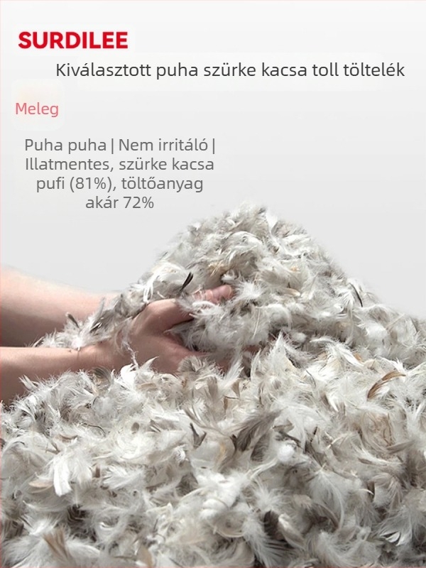 Álló galléros tolltöltetű ujjatlan mellény kötött panelokkal – töltet toll, cipzár