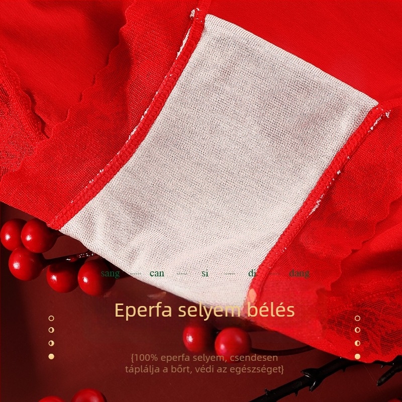 80-as Modal női középmagasú alsónemű, karp csipkével, egyszínű, 100% mulberry selyem bélés