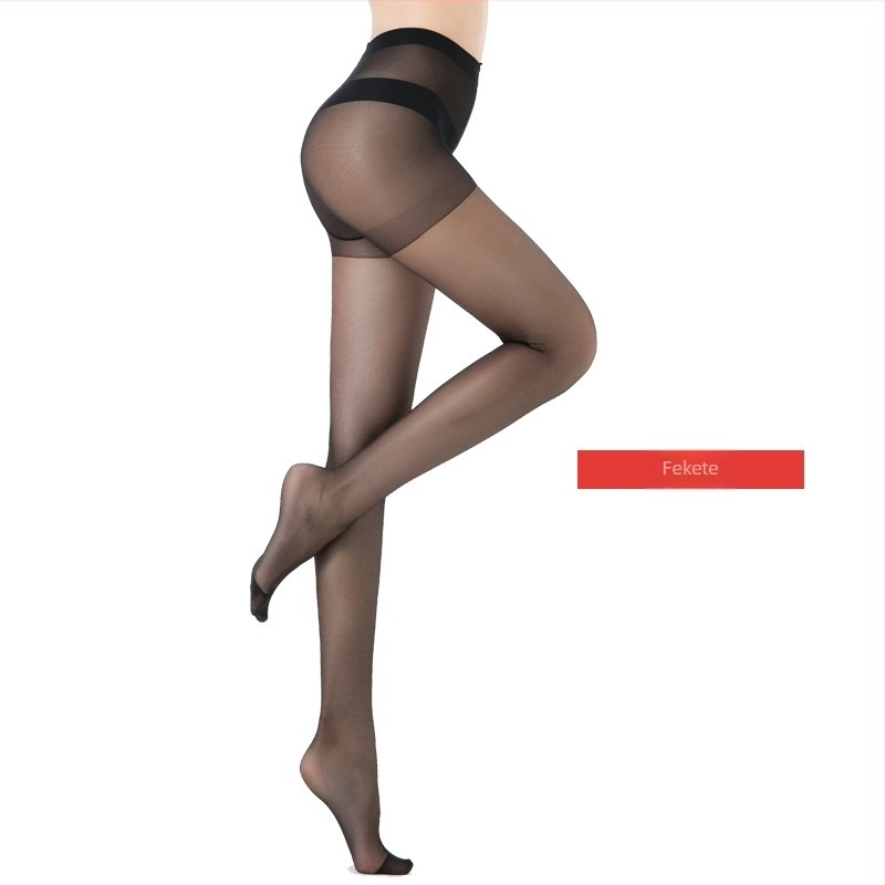 Női nylon harisnyanadrág, vékony, egyszínű, 70–80% nylon, lábfejes, csípőemelés, izzadságfelszívás, anti-akadás