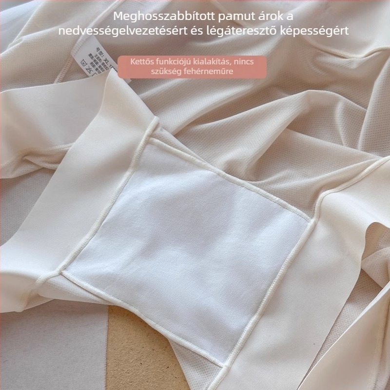 Női biztonsági nadrág, középmagas derekú, színblokkokkal mintázva, fő anyag 82,9% nylon/poliamid, ágyéktáji bélés 100% pamut