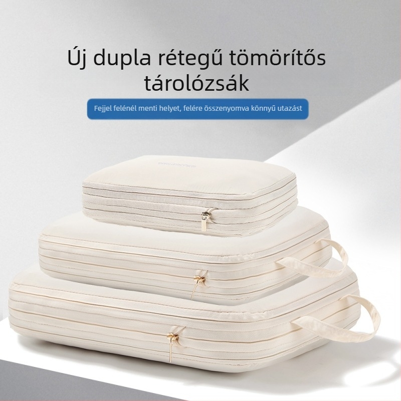 TRAVEL RABBIT ruházati tároló táska kocka alakú, nylon anyag, többfunkciós utazáshoz, modell RAB-007