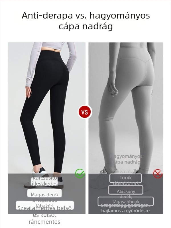 Női leggings poliészter/nylon keverékből, magas rugalmasság, 9/10 hossz, slim fazon, őszi 2025