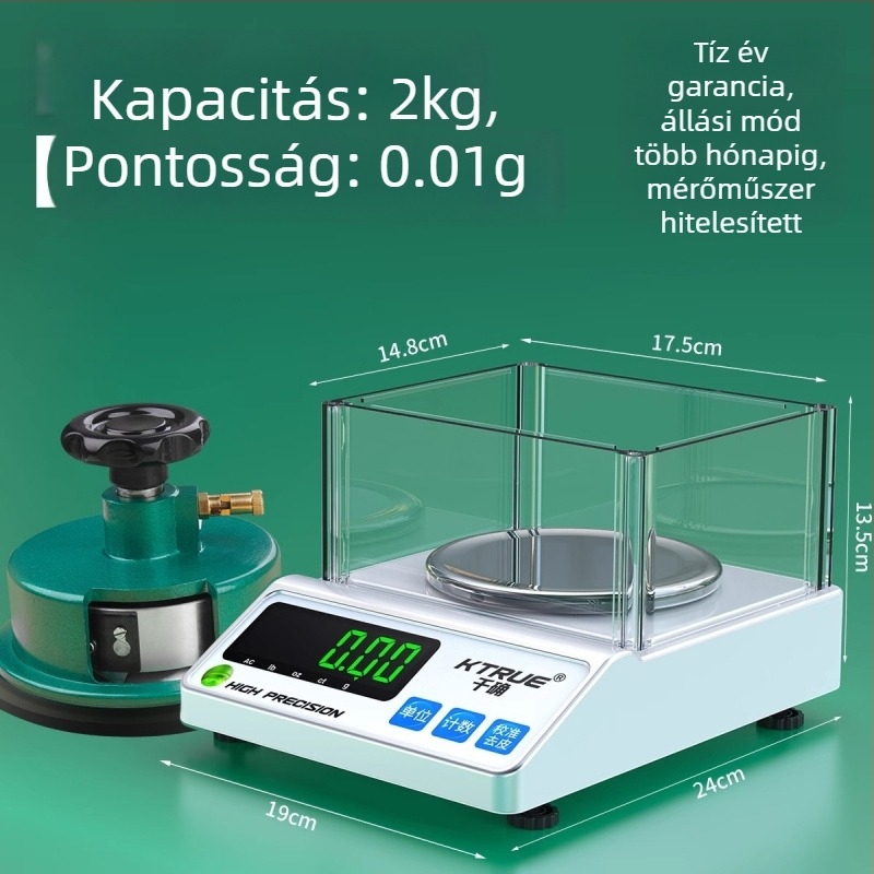 Qianque Textil Elektronikus Mérleg a Textíliák, Papír és Karton Súlyának Mérésére — Modell Jewelry scale