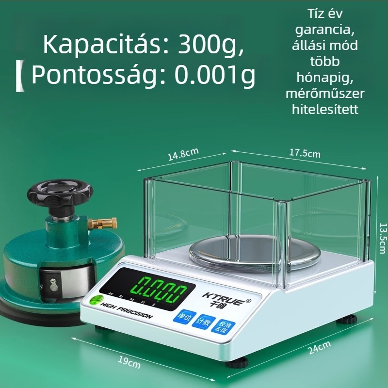 Qianque Textil Elektronikus Mérleg a Textíliák, Papír és Karton Súlyának Mérésére — Modell Jewelry scale