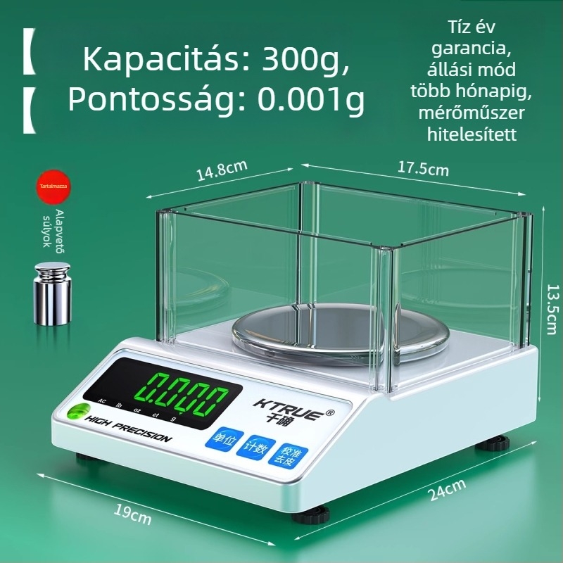 Qianque Textil Elektronikus Mérleg a Textíliák, Papír és Karton Súlyának Mérésére — Modell Jewelry scale