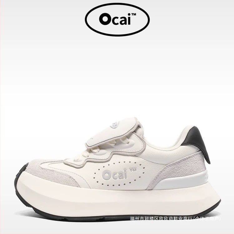 Ocai Cloud Runner Sportcipő bőr felsőrésszel, bőr belsővel, EVA talpbetét, gumitalp, lace-up záródás, 3-7 cm-es magasságnövelés