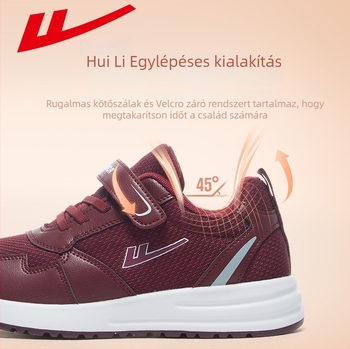 Uniszex sétacipő mesterséges bőr és textil felsőrésszel, kerek orrú, őszi kiadás, Warrior Hui Li