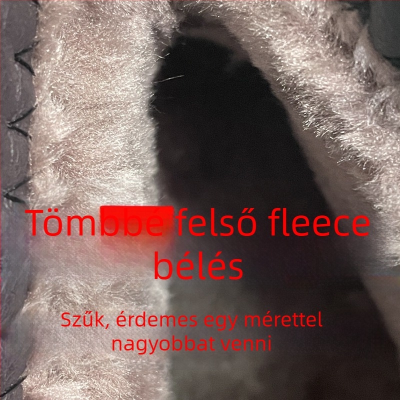 Téli női rövid csizma valódi marhabőrből, gyapjú bélés, oldalsó cipzár, lapos sarok, injekciós talp
