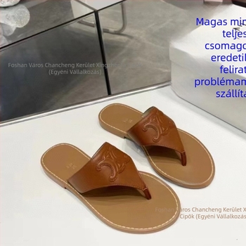 Arc de Triomphe ihletésű lapos szandál nőknek, PVC felsőrész, PVC talp, légáteresztő, talp vastagsága 0–3 cm, lapos sarok