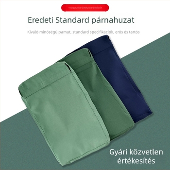 Katonai zöld edzőpárnahuzat, olívazöld standard párnahuzat, kollégiumhoz, sötétkék és lángkék, egyszemélyes párnahuzat
