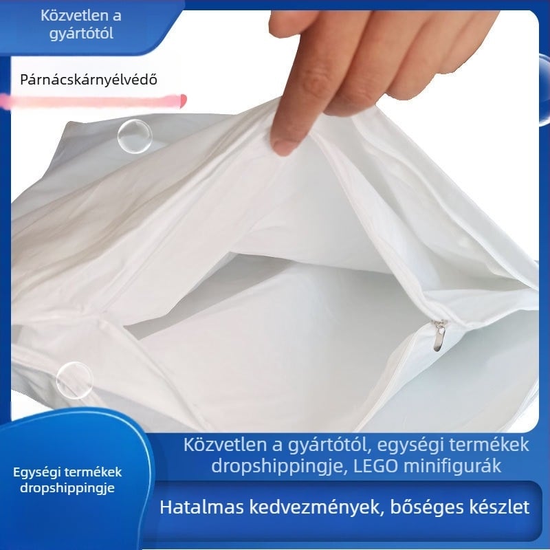 Kétszintes pamut párnahuzat belső bélés, sima szövés, rosttartalom 31–50%, digitális nyomtatás, egyszerű stílus