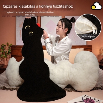 Hosszú testtámasztó párna oldalsó alváshoz, lábak közé helyezhető, ágyban használható, levehető és mosható huzattal, terheseknek és felnőtteknek
